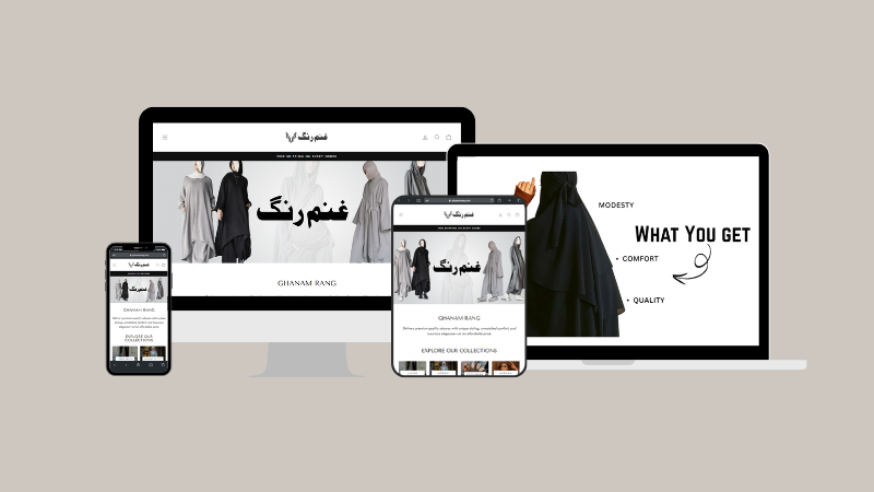 Ghanam Rang - Shopify Store Project by MaskedEcom